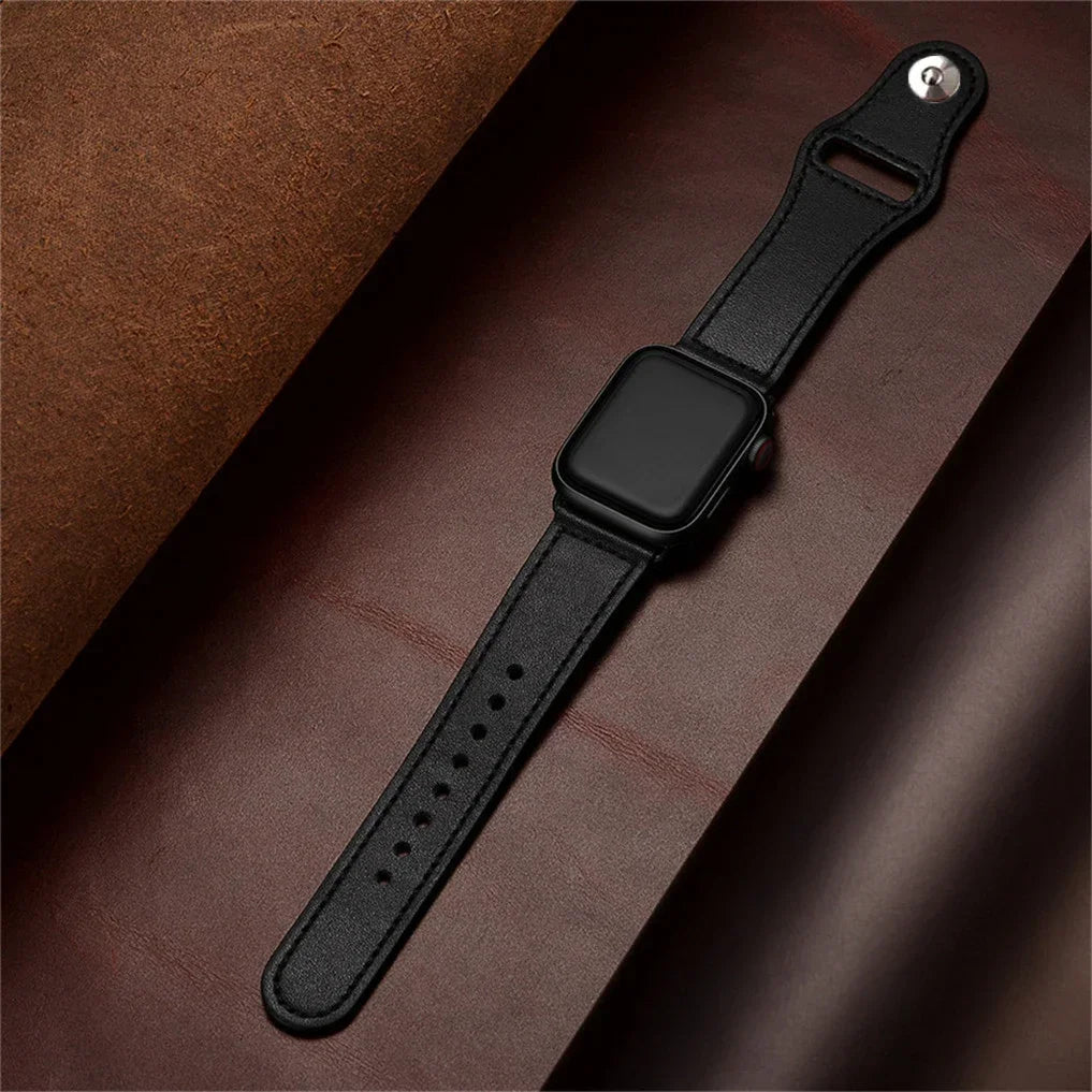 Leather band For Apple Watch 10 band 46mm 42mm 44mm 45mm 49mm 41mm 40mm correa band Apple Watch Series 8 9 3 4 5 6 SE 7 Ultra 2