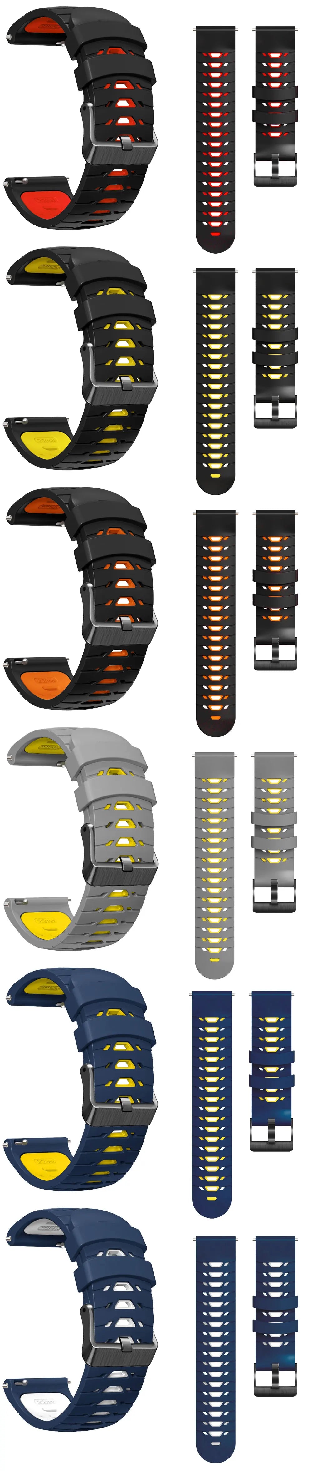 22mm Silicone Band For Samsung Galaxy Watch 3 45mm 46mm Strap Gear S3 Frontier Classic Smartwatch Watchband Replacement Bracelet