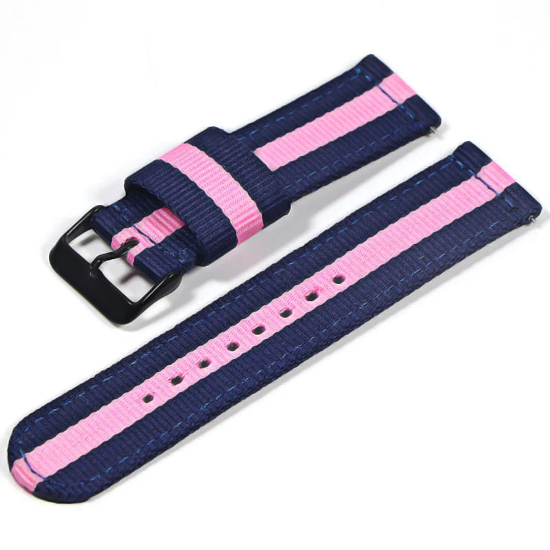 22mm Nylon watch strap For Samsung Galaxy watch 46mm 42mm Active2 Active1 Gear S3 frontier Sports nylon bang