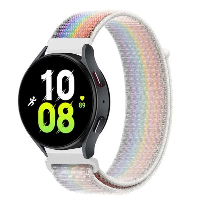Nylon loop For Samsung Galaxy Watch 6 5 Pro/4/classic/gear s3 frontier/active Sport Bracelet Huawei watch gt2 3 22mm 20mm Strap