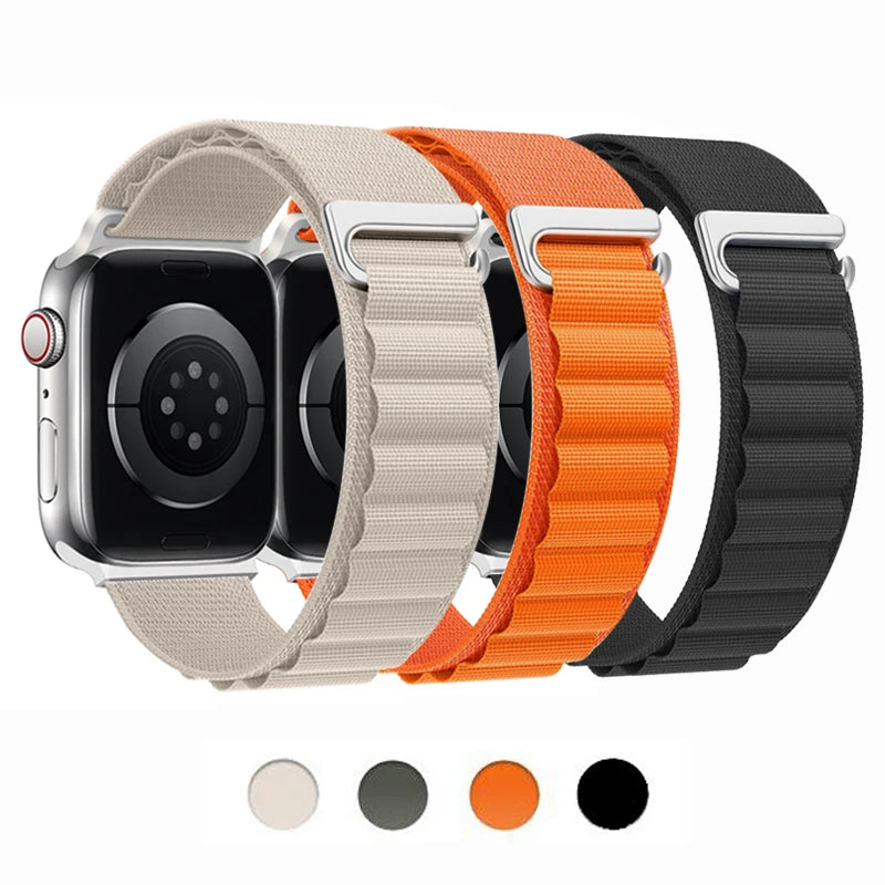 Alpine loop For Apple Watch band 44mm 49mm 45mm 40mm 41mm 42mm 38mm band correa Apple Watch Series 7 6 5 3 SE 8 Ultra 2 49mm band