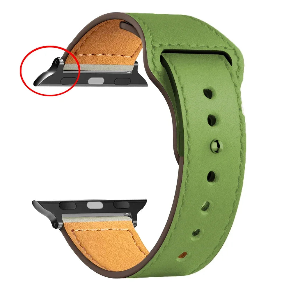 Leather band For Apple Watch band Ultra 49mm 46mm 44mm 40mm 38mm 42mm sport band Apple Watch Series 10 9 8 7 3 5 6 SE 41mm 45mm
