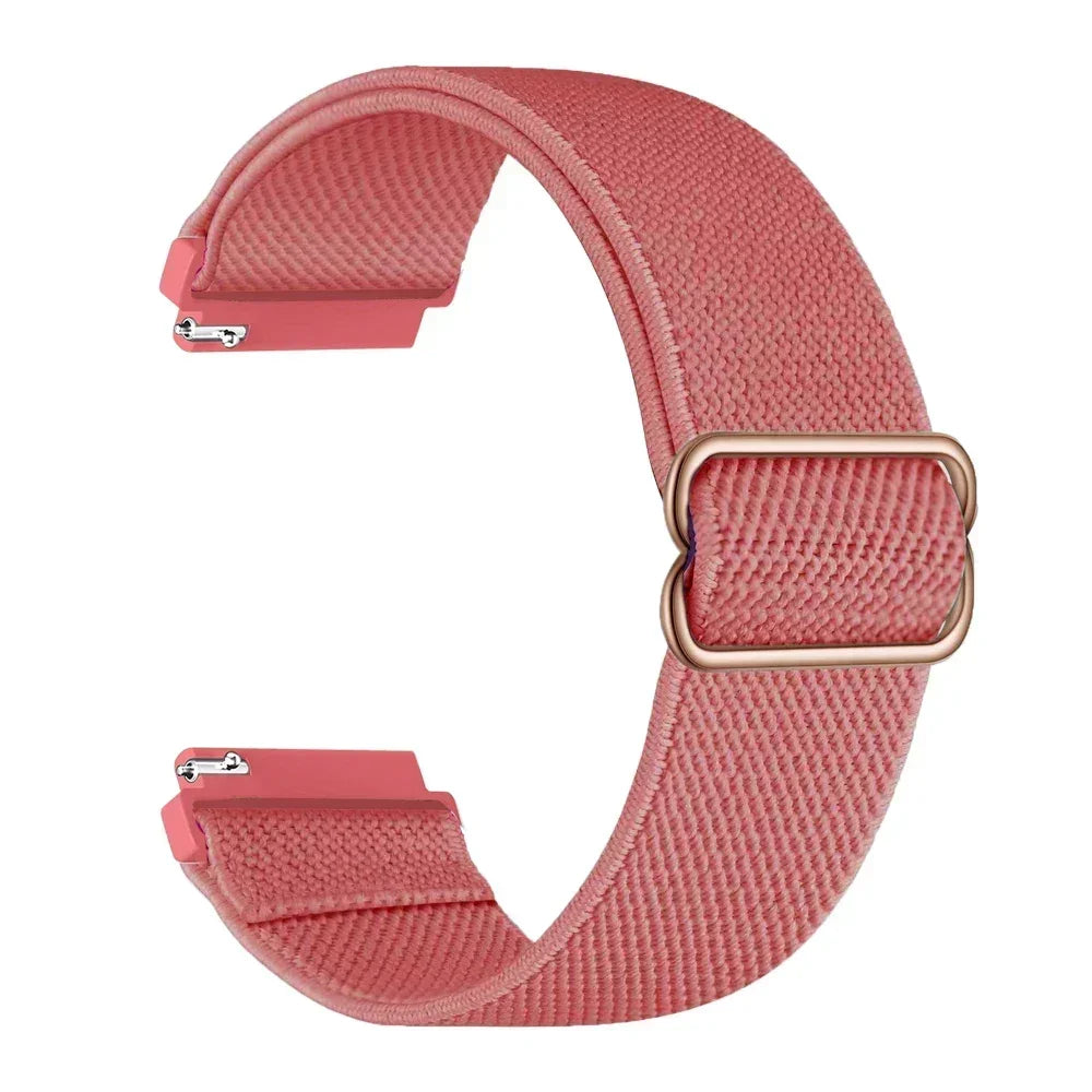 20mm 22mm Elastic Nylon Loop Strap for Samsung Galaxy Watch 4 5 6 7 40/44mm Pro Calssic 42/46mm Band Huawei Gt2/3 Amazfit Gts2/4