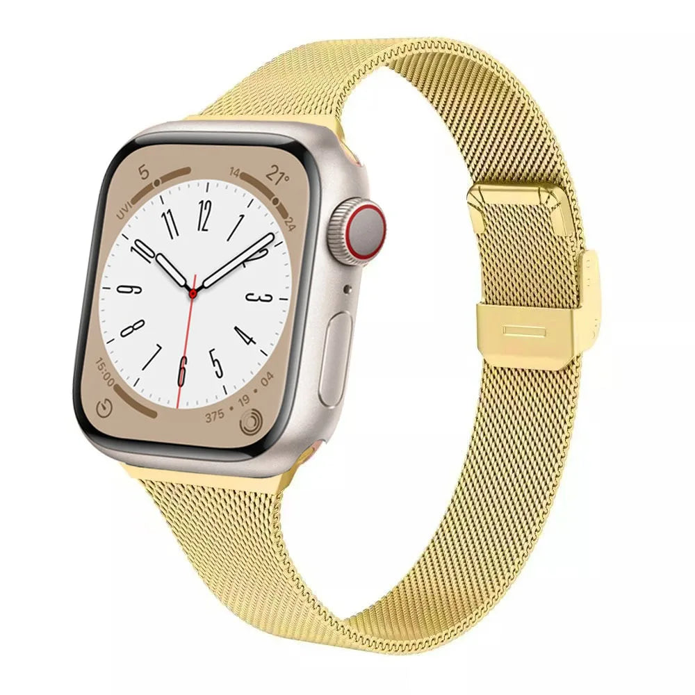 Milanese band for Apple Watch 44mm 40mm 45mm 41mm 46mm 42mm 38mm 49mm metal band Apple Watch Series 11 10 Ultra 9 8 7 6 5 SE3 band