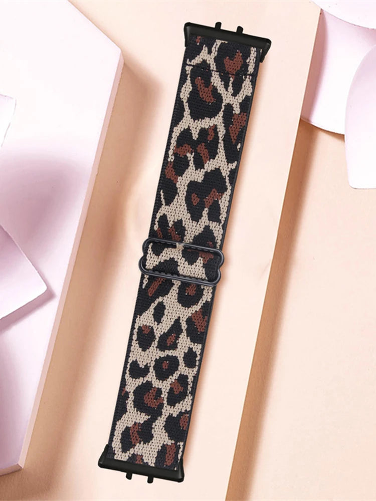 Elastic Nylon Strap For Samsung Galaxy Fit 3 Watch Bracelet Vintage Bohemian National Style Watchband For Samsung Fit 3 SM-R390