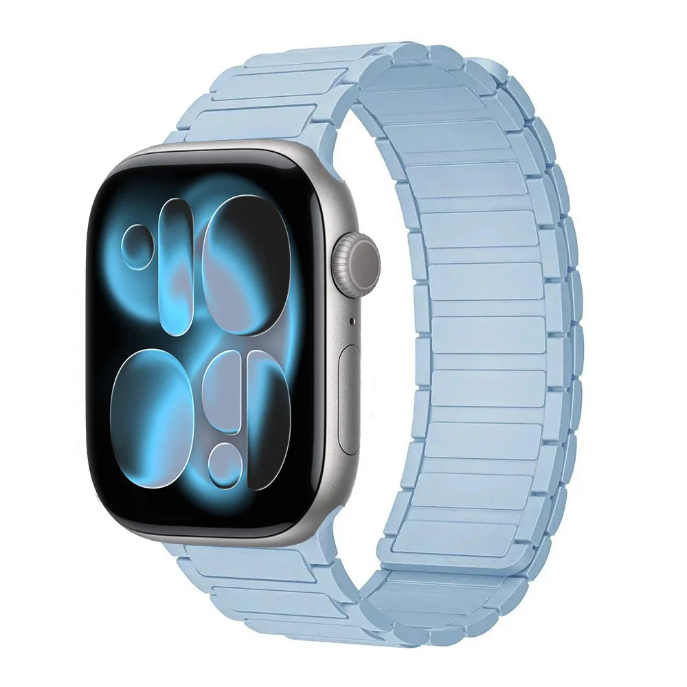 New Sport Silicone band for Apple Watch band Ultra 3 49mm 11 10 46mm 42mm Magnetic band Apple Watch 9 8 7 6 5 SE 45mm 41mm 44mm 40mm