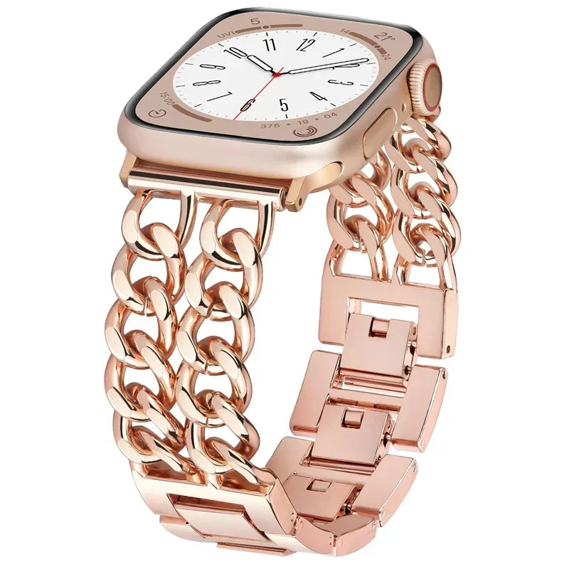 Link band for Apple Watch band Ultra 2 49mm 40mm 44mm 41mm 45mm metal Stainless steel Apple Watch band Series 9 8 7 SE 6 5 4 3