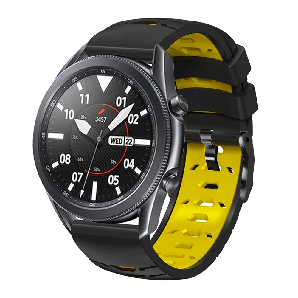 22mm Silicone Band For Samsung Galaxy Watch 3 45mm 46mm Strap Gear S3 Frontier Classic Smartwatch Watchband Replacement Bracelet