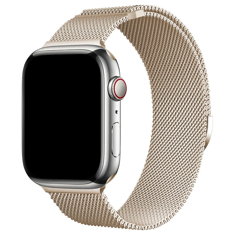 Milaness Magnetic band for Apple Watch Ultra band 49mm 46mm 45mm 44mm 41mm 40mm metal band for Apple Watch 11 10 9 8 7 6 5 4 SE