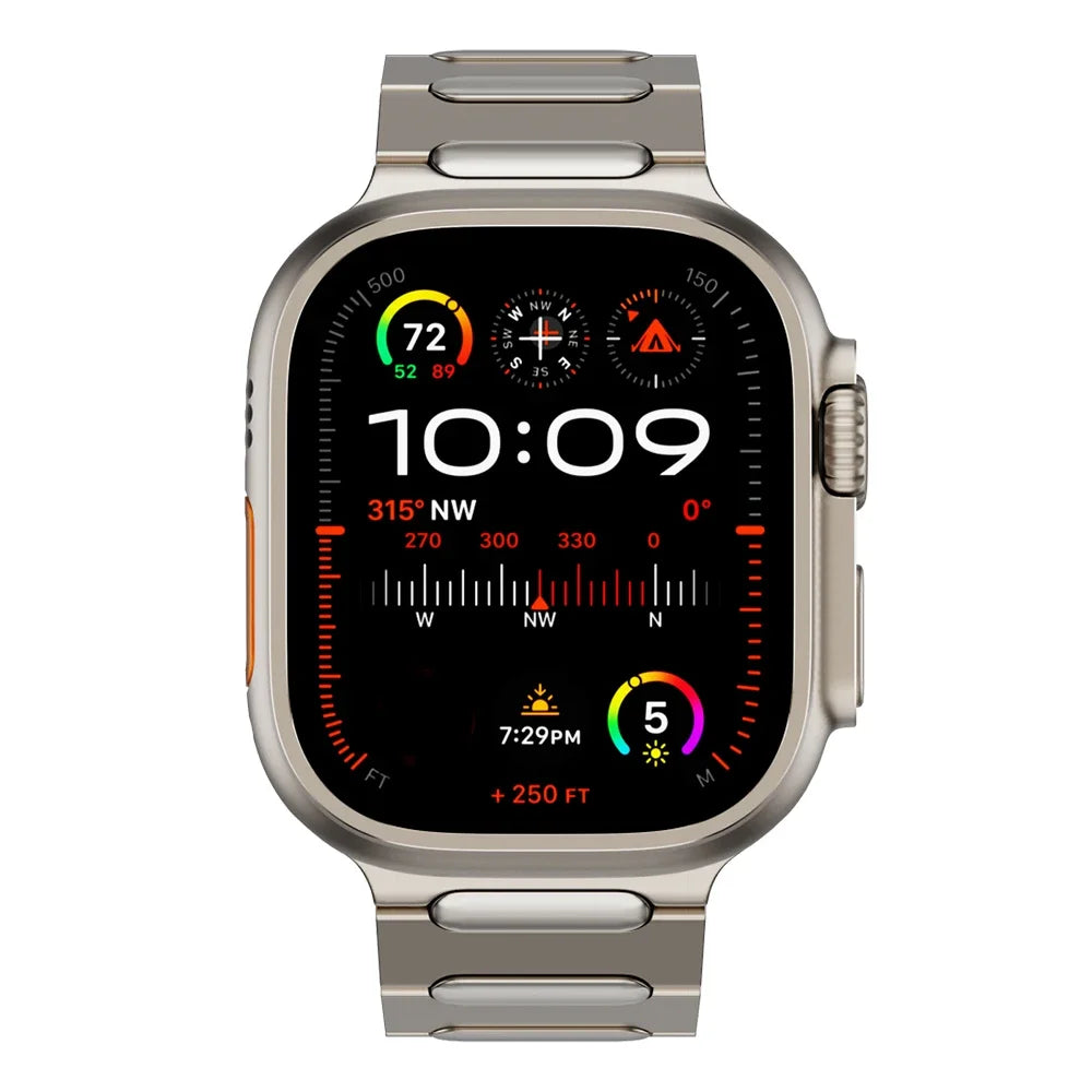 Titanium band for Apple Watch Ultra 3 2 49mm 9 45mm Men band for Apple Watch Series 11 10 6 5 SE 44mm 46mm metal watch band