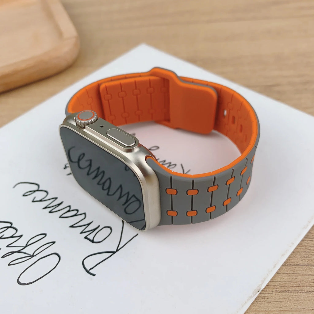 Silicone band For Apple Watch band 45mm 41mm 44mm 49mm 40mm 38mm 42mm 46mm band correa Apple Watch Series 10 9 8 7 6 5 3 SE Ultra