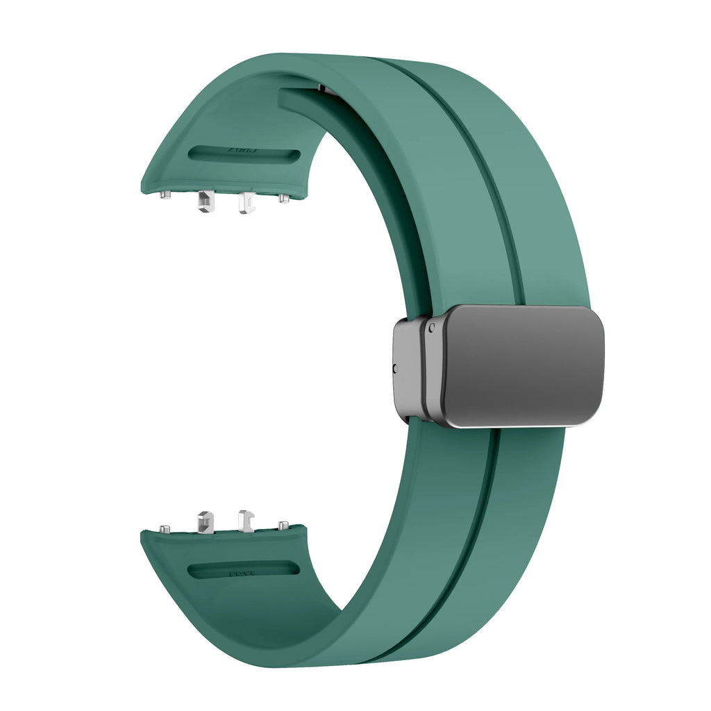 Sports Silicone Band For Samsung Galaxy Fit3 Fit 3 SM-R390 Magnetic D Buckle Strap Wristband Bracelet Replacement Accessories