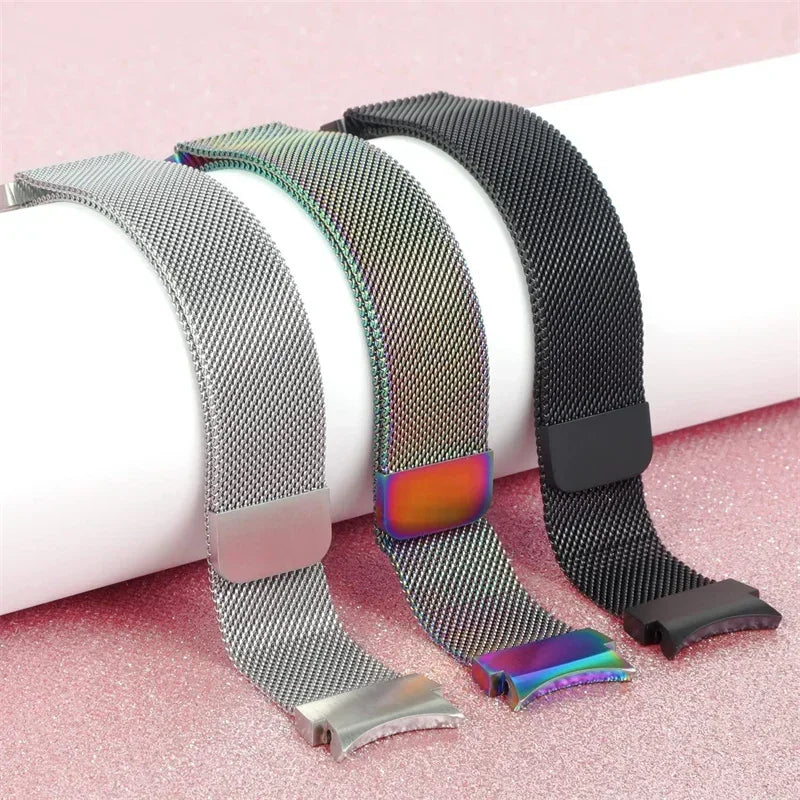 No Gaps Band For Samsung Galaxy Watch 7/FE/6/4/5/5 pro 44mm 40mm 20mm Milanese Loop Bracelet Galaxy 4-6 classic 43mm 47mm Band