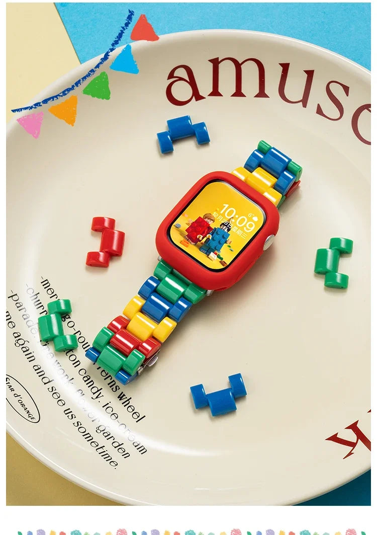 Rainbow Blocking band for Apple Watch Series Ultra 10 9 8 7 6 5 4 SE band for Apple Watch band 42mm 46mm 41mm 45mm 40mm 44mm 38mm 49mm