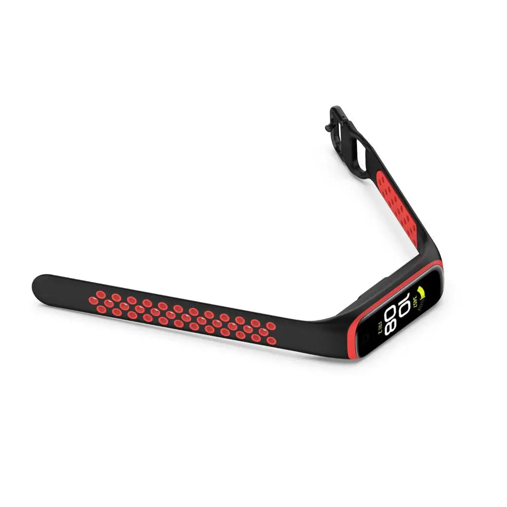 Soft Double Color Wristband Replacement Bracelet Strap Silicone For Samsung Galaxy Fit 2 SM-R220