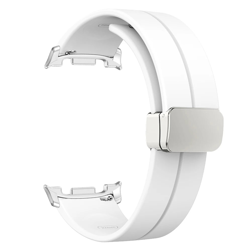 Soft Silicone Band for Samsung Galaxy Watch 8 40mm 44mm Magnetic Watchband for Galaxy Watch8 Classic 46mm Ultra 2025 Accessories