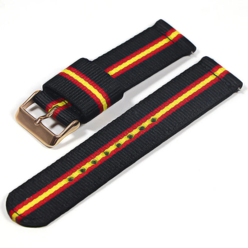 22mm Nylon watch strap For Samsung Galaxy watch 46mm 42mm Active2 Active1 Gear S3 frontier Sports nylon bang