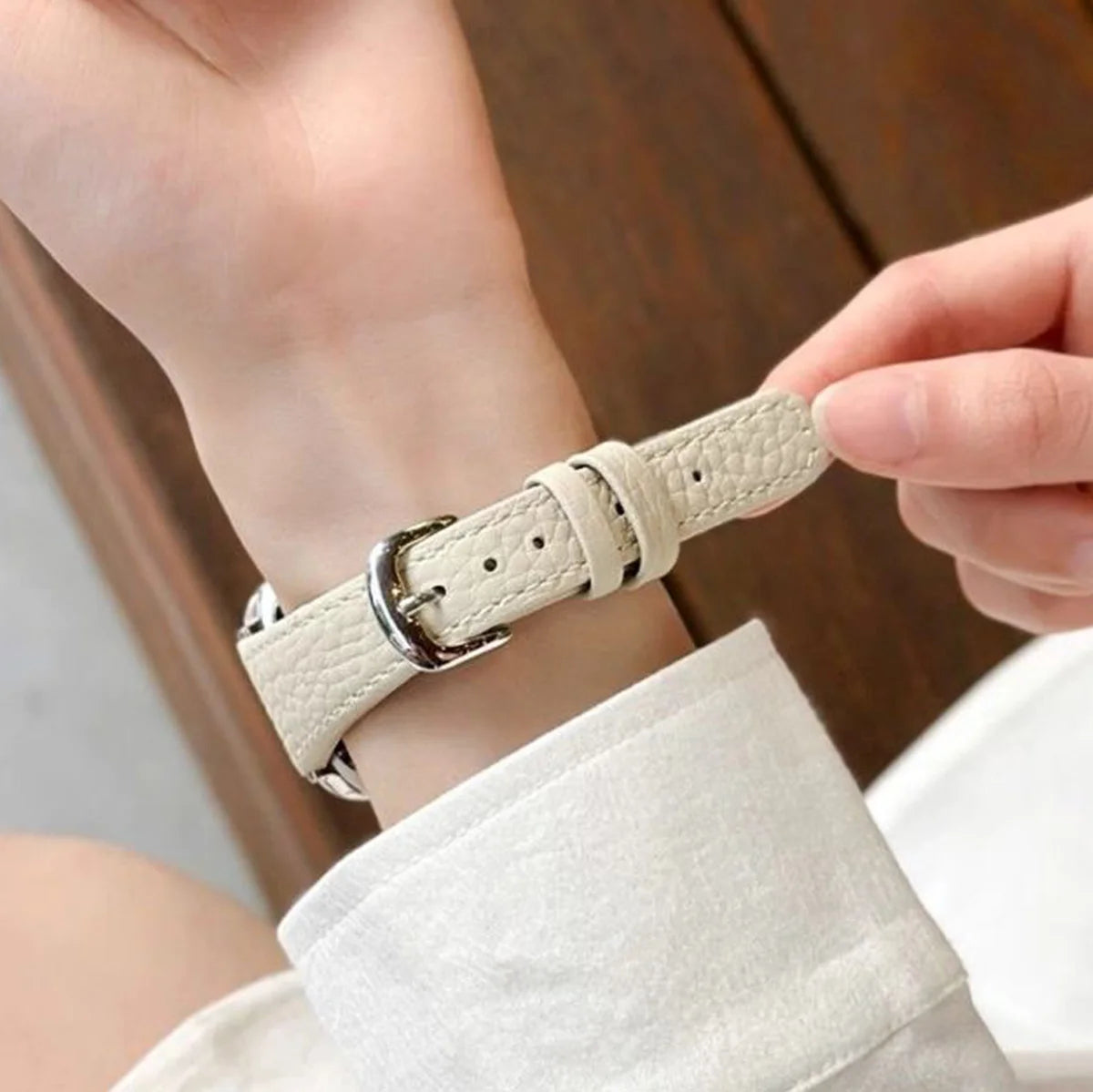 Leather Strap for Samsung Galaxy Watch 8 44mm 40mm Classic Wriststrap Quick Releas Bracelet Band for Watch 8 Classic Accessories