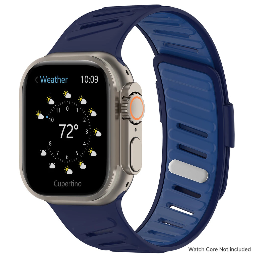 Silicone Sport band For Apple Watch Ultra 2 3 49mm band 42mm 44mm 45mm 46mm Slanted Buckle band for Apple Watch 11 10 9 8 7 6 5 4 SE 3