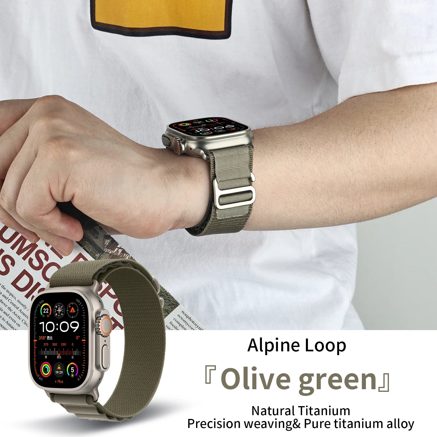 2025 New Suitable for Apple Watch High Quality Nylon band Alpine Loop For Watch Series 10 9 8 7 Ultra 2 band Apple Watch 49mm 46mm