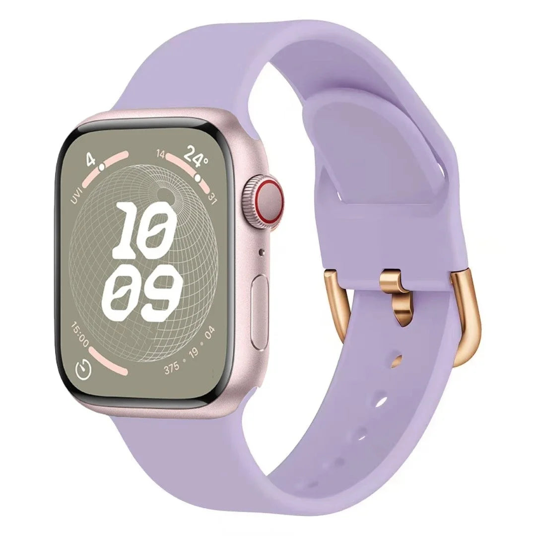 Silicone band For Apple Watch band 11 10 9 8 7 46mm 42mm 45mm 41mm Ultra 3 49mm sport band Apple Watch 6 5 4 SE 44mm 40mm Belt