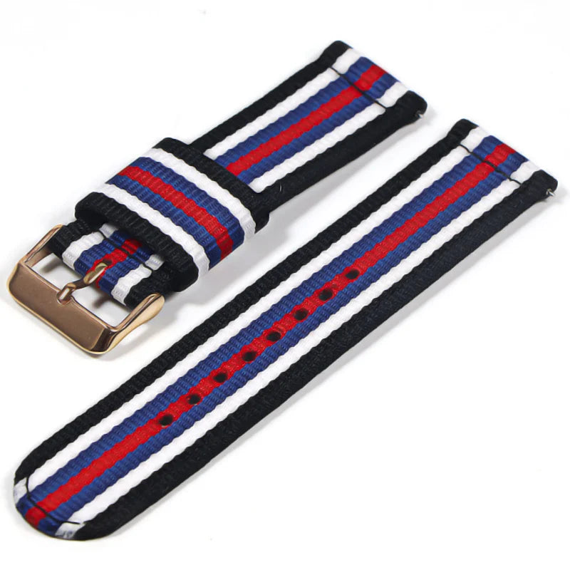 22mm Nylon watch strap For Samsung Galaxy watch 46mm 42mm Active2 Active1 Gear S3 frontier Sports nylon bang