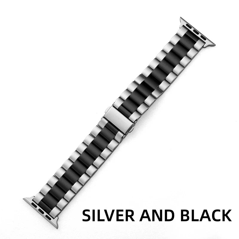 Compatible with Apple Watch 38mm 40mm 41mm 42mm 44mm 45mm 49mm , Business Stainless Steel metal Watch Band,Suitable for Apple Watch SE 98765