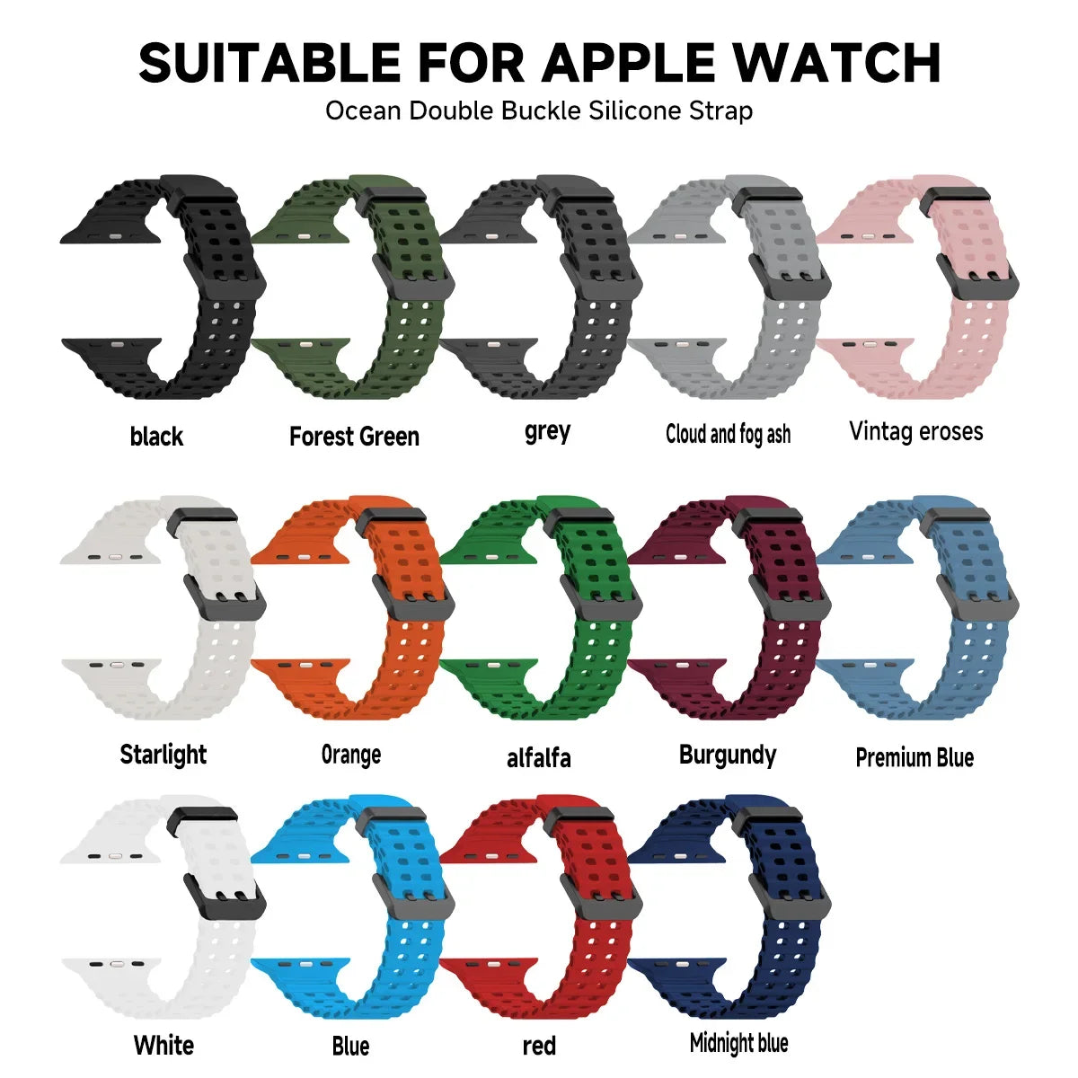 Silicone band for Apple Watch Ultra 3 49mm 46mm 45mm 44mm 42mm 38mm 41mm 40mm Sport band for Apple Watch Series 11 10 9 8 7 6 5 4 SE3 2 Corr