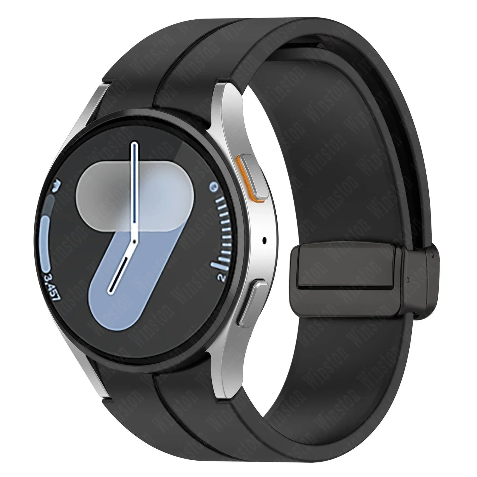 Magnetic Silicone Strap for Samsung Galaxy Watch 7 6 5 4 40mm 44mm 5Pro 45mm Band Bracelet for Galaxy Watch 6 4Classic 43mm 47mm