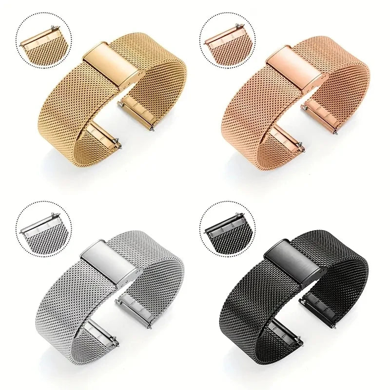 Milanese Watchband 18mm 20mm 22mm Metal Strap Bracelet For Samsung Galaxy Watch 7 6 5 4 40 44mm Huawei 4 GT Bracelet Garmin Band