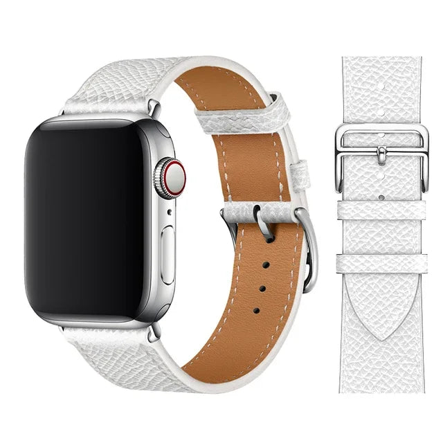 Leather band For Apple Watch Ultra 2 49mm 9 8 7 45mm 41mm High quality business wristband For Apple Watch 6 5 4 3 SE 44mm 40mm 42mm