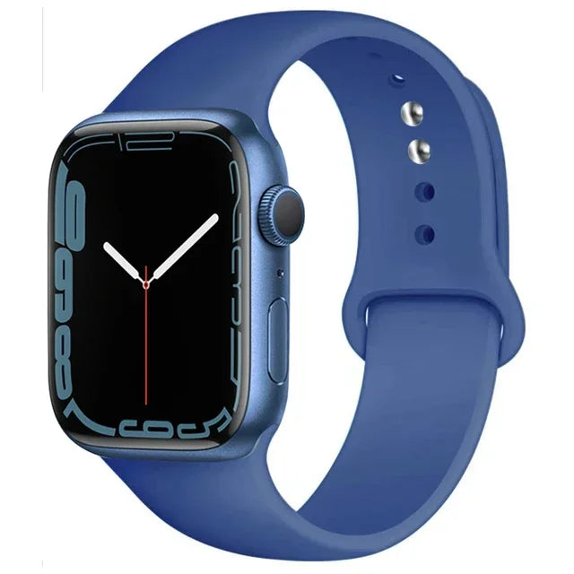 Silicone band For Apple Watch band 46mm 44mm 45mm 40mm 41mm 42mm 38mm 49mm sport band Apple Watch Series 11 10 9 8 7 6 5 SE Ultra3