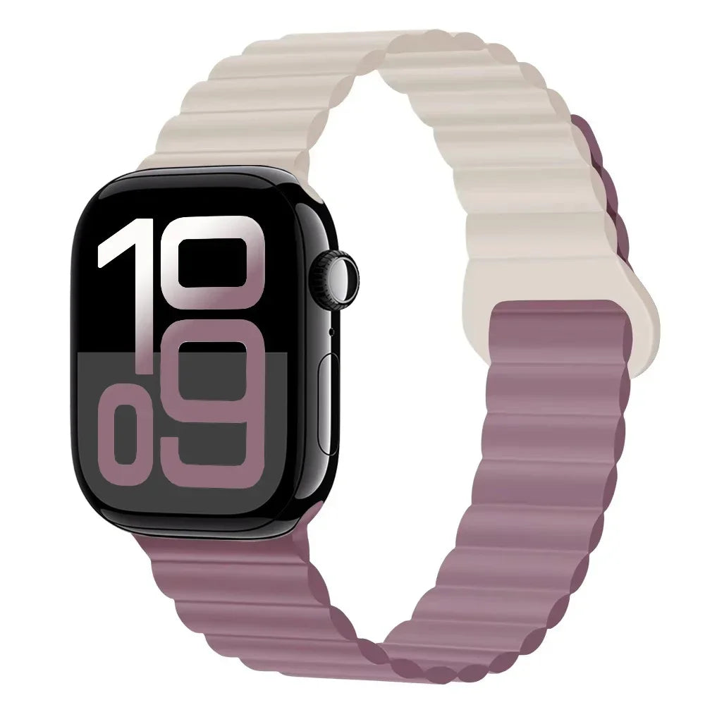 Silicone band for Apple Watch Ultra 3 2 1 49mm 11 10 42mm 46mm Magnetic band for Series 9 8 7 6 5 4 SE3 41mm 45mm 44mm 40mm