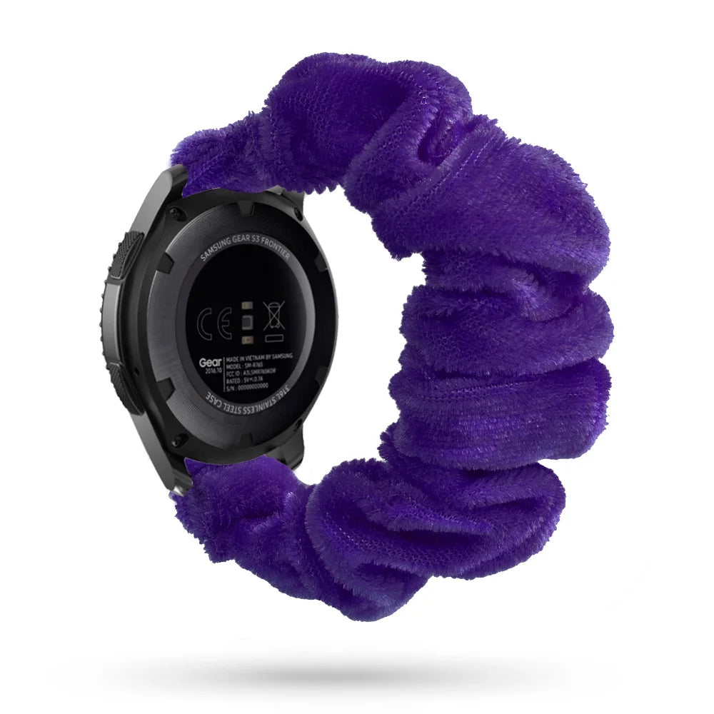 Scrunchie Strap For Samsung Galaxy watch 4/active 2/3/46mm/42mm/Gear S3 20mm/22mm bracelet Amazfit Bip Huawei watch GT/2/3 strap