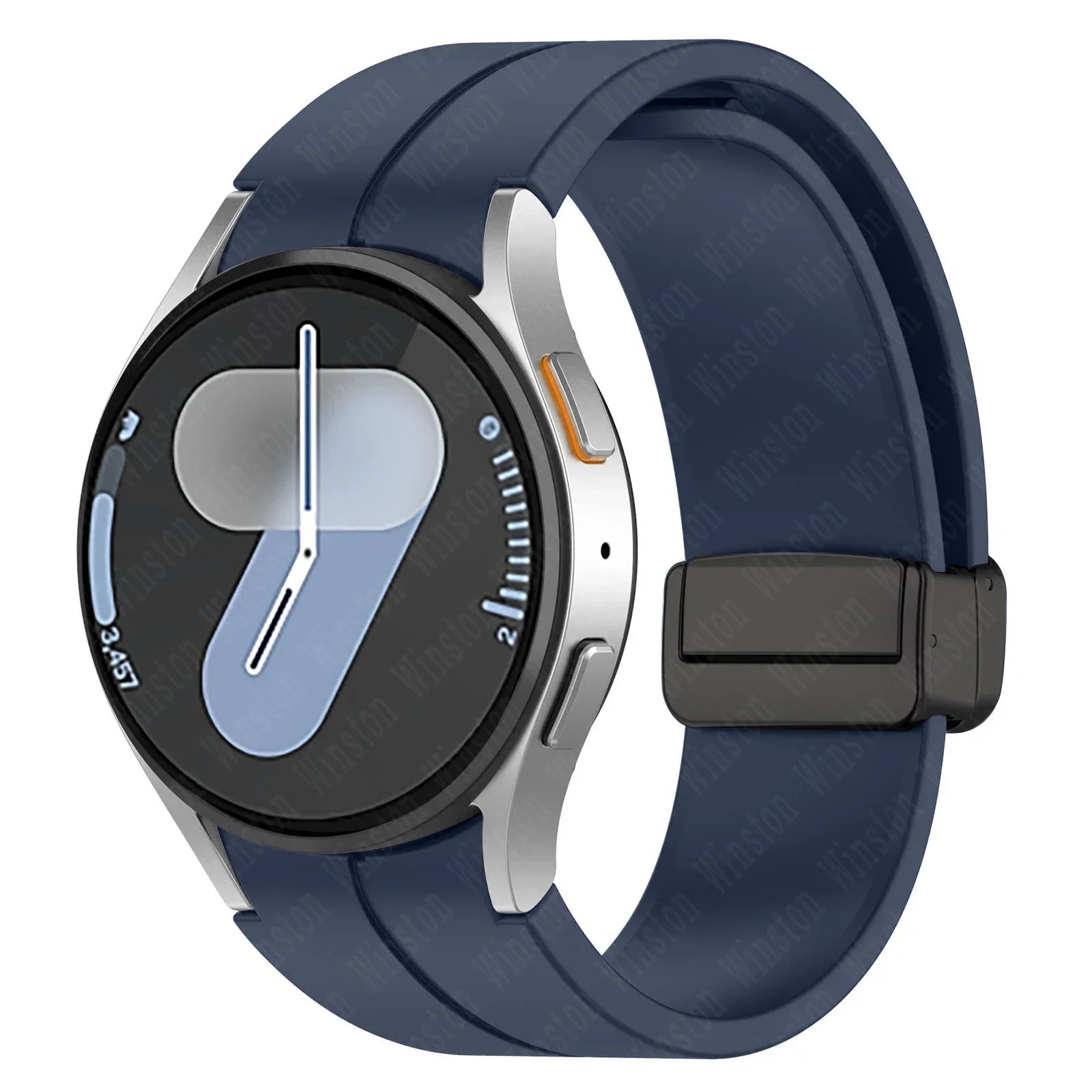 Magnetic Silicone Strap for Samsung Galaxy Watch 7 6 5 4 40mm 44mm 5Pro 45mm Band Bracelet for Galaxy Watch 6 4Classic 43mm 47mm
