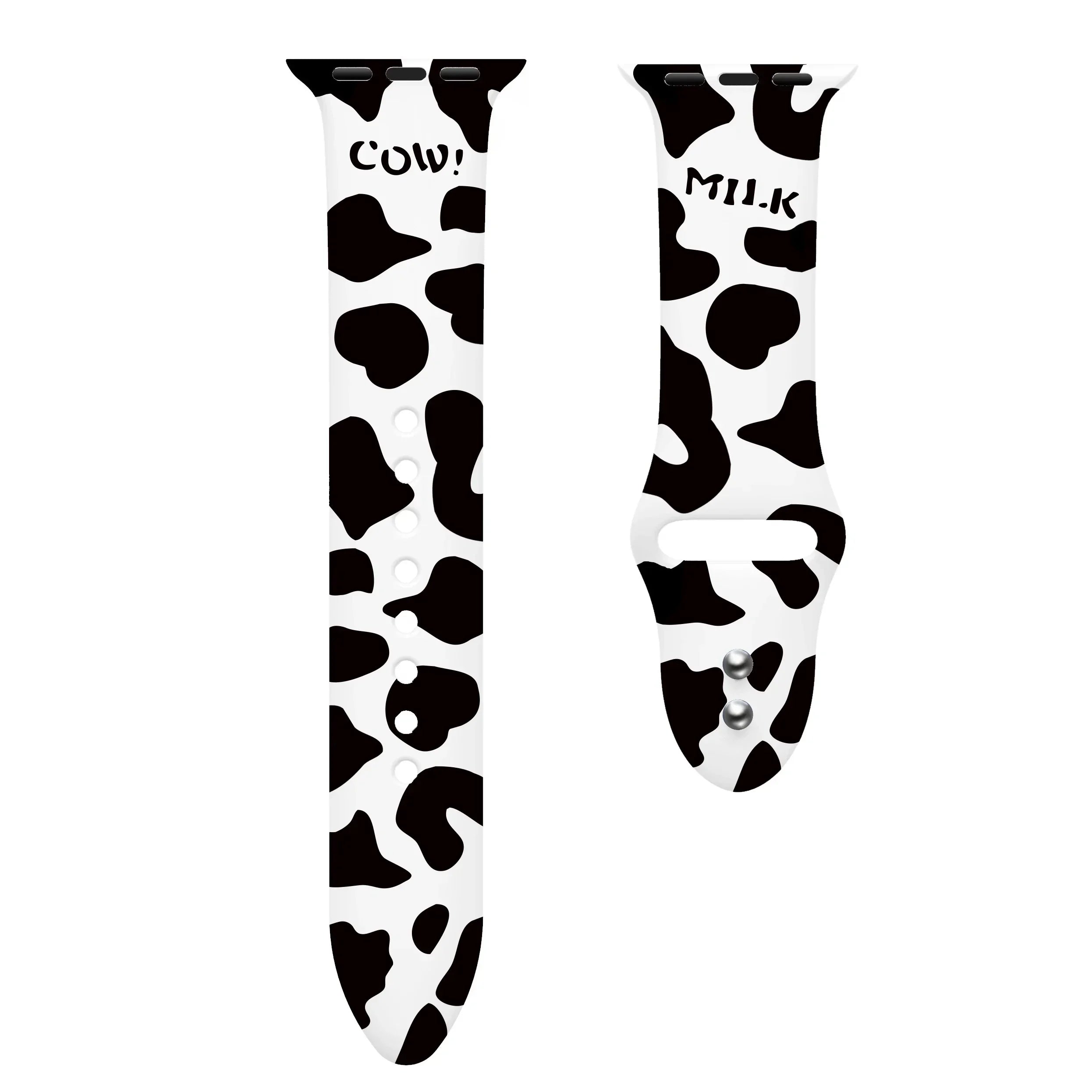 Leopard Printing band for Apple Watch band Ultra 2 49mm 44mm 40mm 41mm 45mm 38mm 42mm for Apple Watch 9 8 7 6 SE 5 4 Women Silicone band