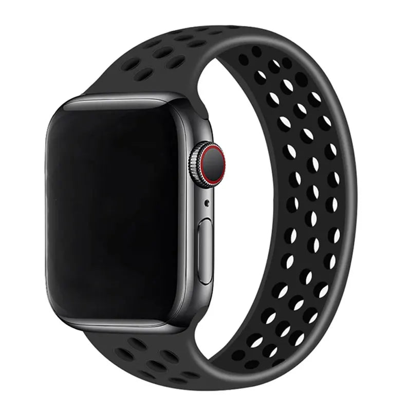 Silicone band For Apple Watch 10 band 46mm 42mm 44mm 45mm 38mm 40mm 41mm Elastic Solo LoopBelt band Apple Watch 9876543 Ultra 2 49mm