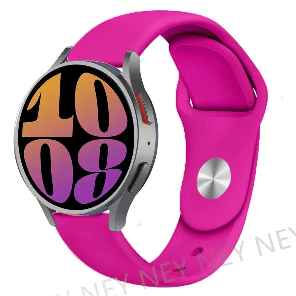 20mm 22mm strap For Samsung Galaxy watch 5 pro/6/4/Classic/Active 2/Gear S3 frontier silicone bracelet Huawei GT 2/2e/3 pro band