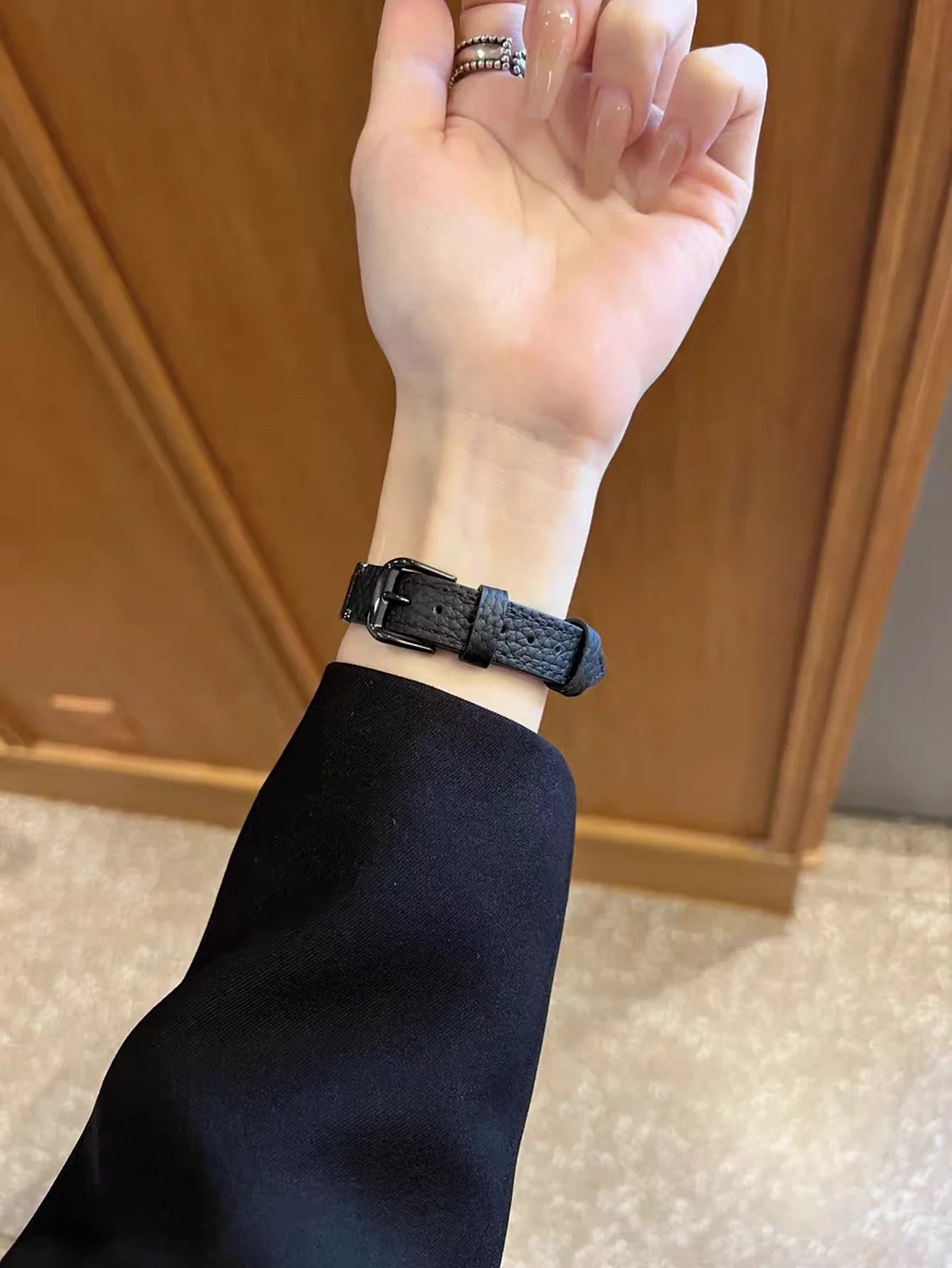 Fashion Leather loop Correa For Apple Watch band Series Ultra 11 10 9 8 7 6 5 4 3 38mm 40mm 41mm 42mm 44mm 45mm 46mm 49mm band