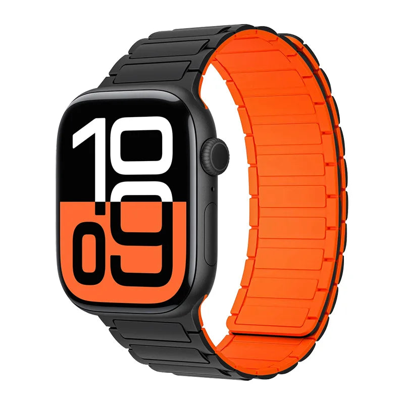Magnetic Silicone band for Apple Watch Ultra 3 2 49mm 46mm 42mm 45mm 44mm 40mm 41mm band Apple Watch Series 11 10 9 8 7 6 SE band
