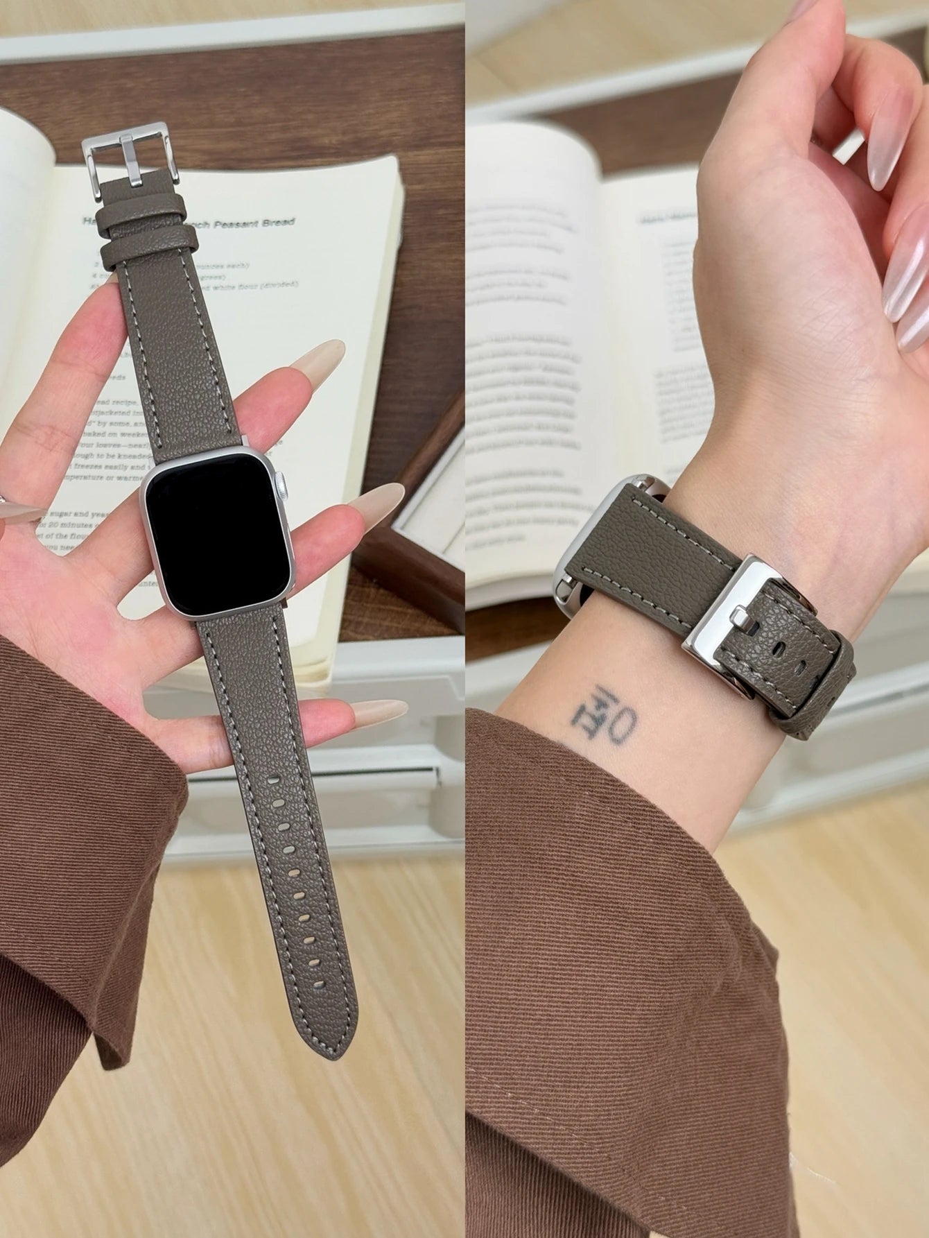 Leather Loop For Apple Watch band For Women Sport Correa 38mm 40mm 41mm 42mm 44mm 45mm 46mm 49mm , band For Apple Watch