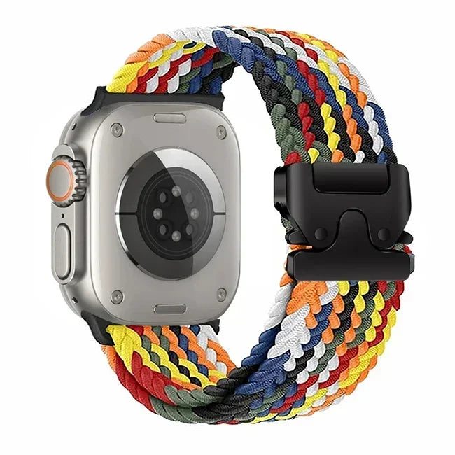 Braided Solo Loop band For Apple Watch Ultra 2 band 49mm 44mm 45mm 46mm 40mm 41mm 42mm band Apple Watch Series 10 9 SE 8 7 6 5 4