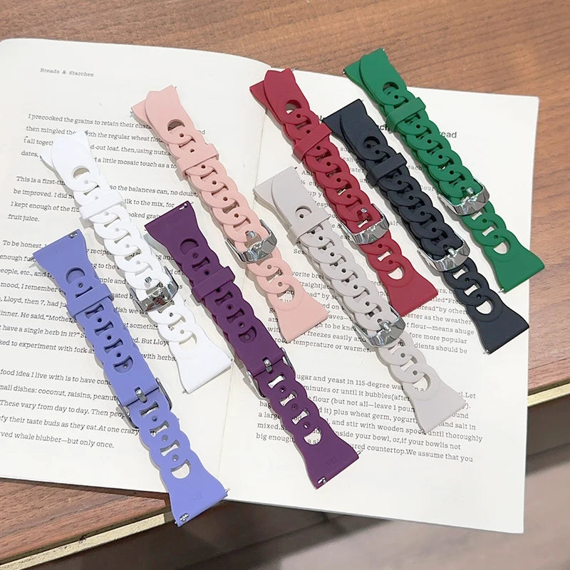 20mm 22mm Strap For Samsung Galaxy Watch 7 6 5 4/Amazfit Bip 6/Active 2/Balance 2/Huawei watch 5/GT 5/Redmi 5 Active/Lite band