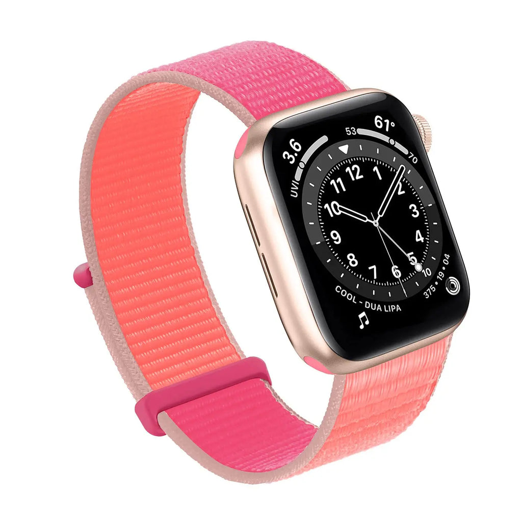 Nylon loop band For Apple Watch band 49mm Ultra 2 44mm 40mm 45mm 41mm 38mm 42mm band for Apple Watch band Series 9 8 SE 7 6 5 4 3