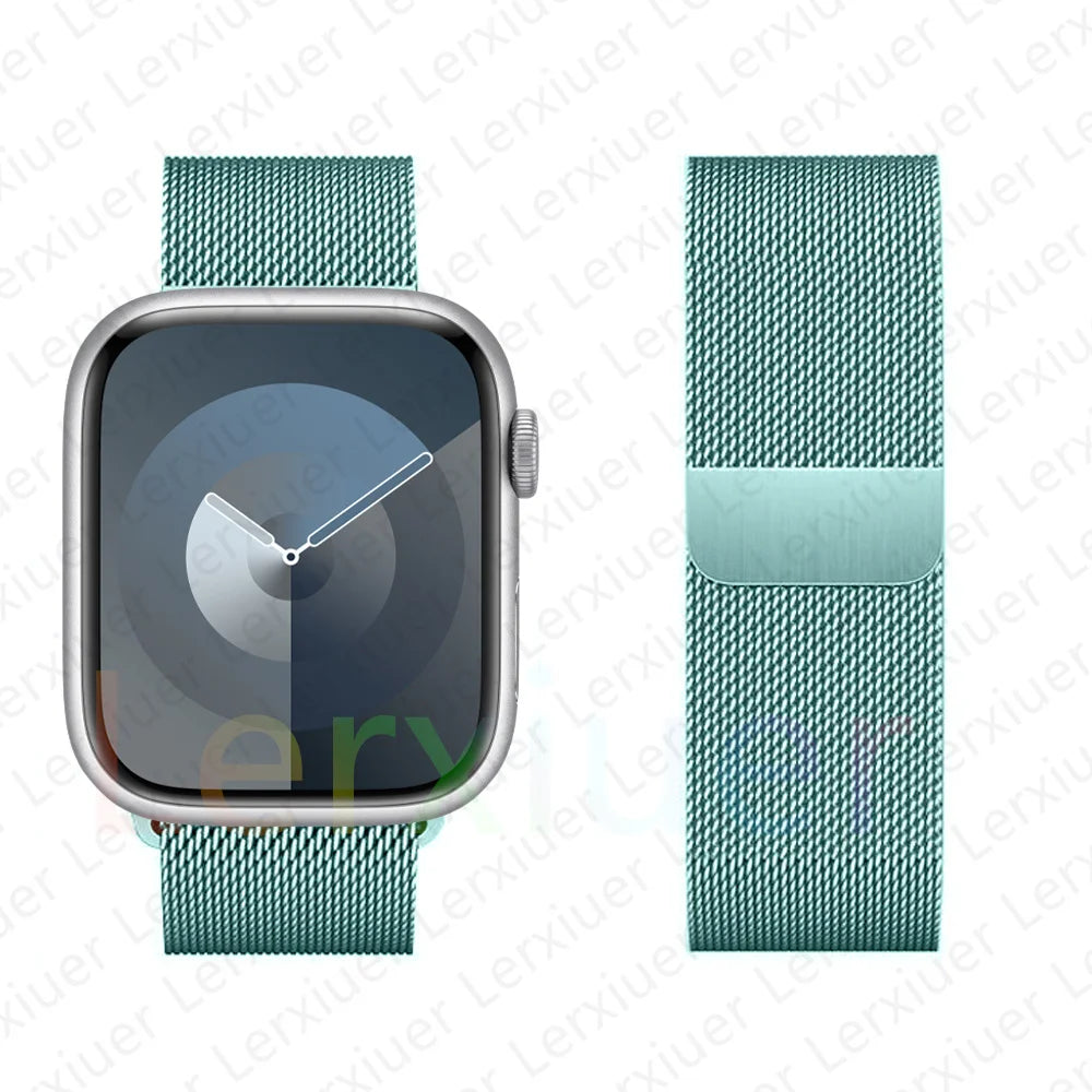 Milanese Loop band For Apple Watch band 46mm 44mm 45mm 40mm 42mm 41mm 38mm 49mm band Apple Watch Series 10 Ultra 2 9 8 SE 7 6 5