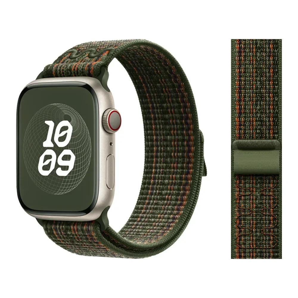 Sport Loop band for Apple Watch band Ultra 2 49mm 45mm 41mm 38mm 44mm Nylon band Apple Watch Series 10 9 8 7 6 5 4 SE 46mm 42mm