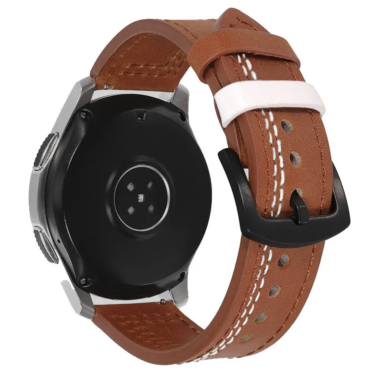 Leather band for Samsung Galaxy watch 6 strap 6classic/5/pro/4/Active 2 20mm 22mm bracelet Huawei Watch GT 2/2e/3/pro watchbands
