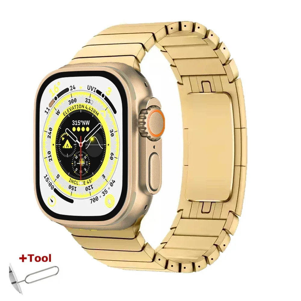 Stainless Steel band for Apple Watch band Ultra 3 49mm 46mm 42mm 45mm 41mm 44mm 40mm metal band for Apple Watch 11 10 9 8 7 6 5 4 SE