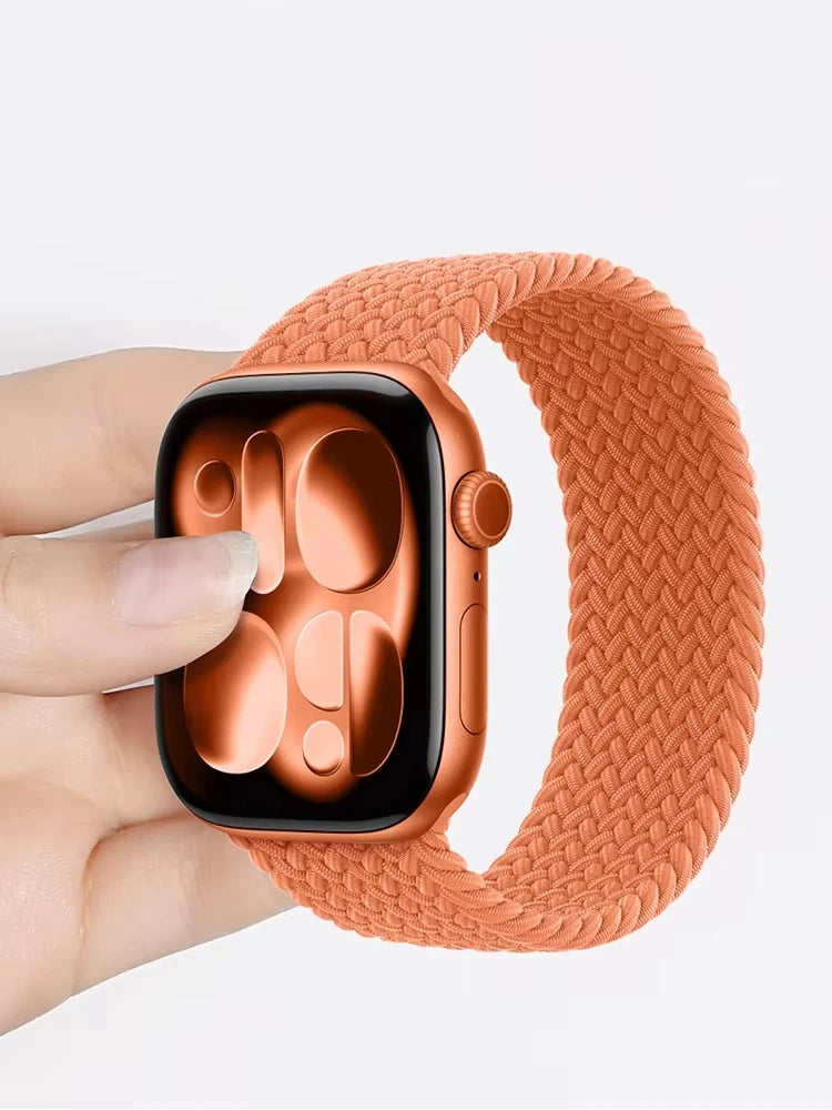 Braided loop band For Apple Watch band Ultra 3 2 49mm 44mm 41mm 40mm 42mm 46mm 45mm band Apple Watch Series 11 SE3 10 9 8 7 6 5