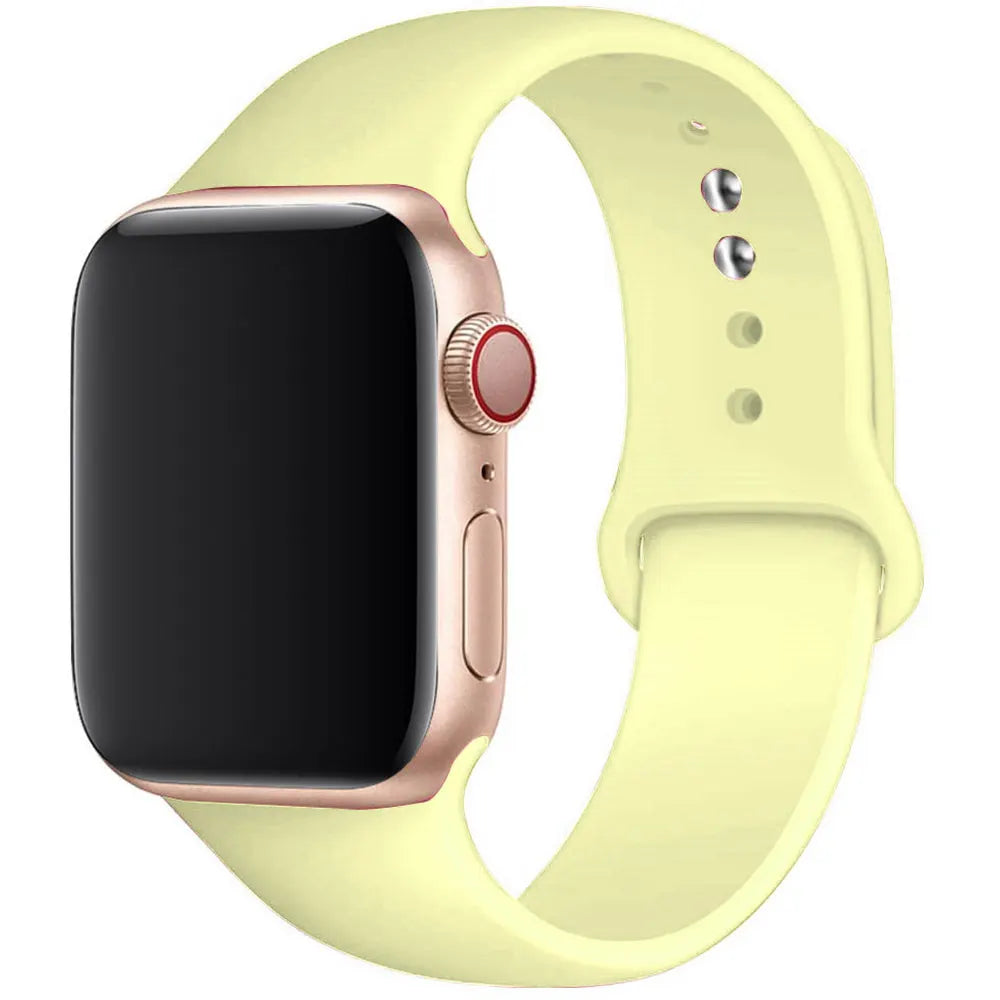 Silicone band For Apple Watch Ultra 2 49mm 44mm 45mm 40mm 49mm 41mm 38mm 42mm sport band Apple Watch Series 8 7 6 5 4 3 SE band